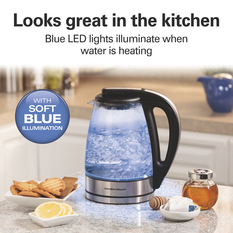 Hamilton beach discount glass electric kettle